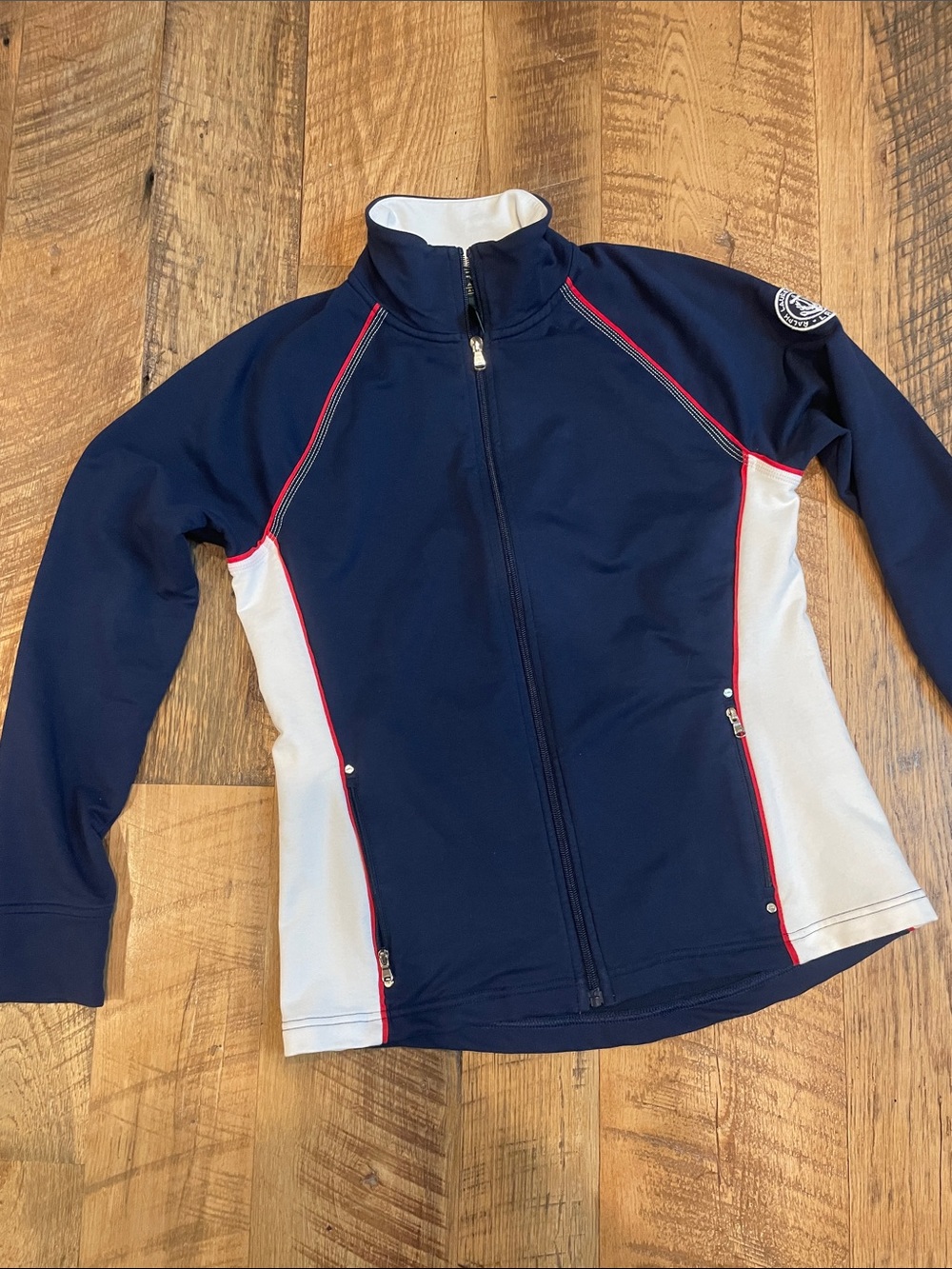 Ralph Lauren Navy, White and Red Lauren Active Jacket